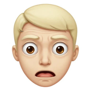 Cara de asco  sticker