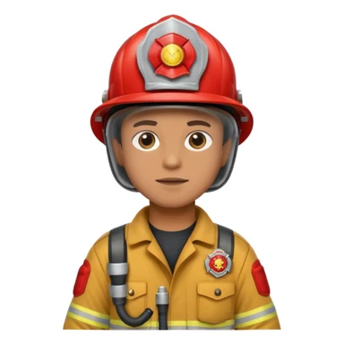 wild in firefighter suit sticker