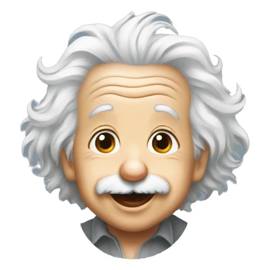 albert einstein happy new born sticker sticker