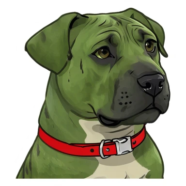 Presa Canario Puppy Brindle sticker