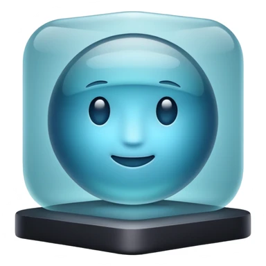 AI matte glass transluscent database sticker