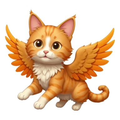 Un gato volador sticker