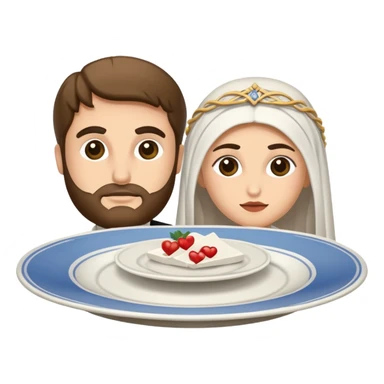 broken plate greek wedding sticker