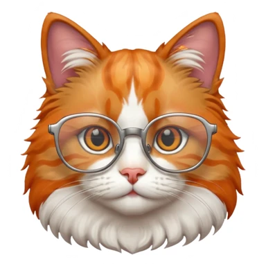 КІТ З ОКУЛЯРАМИ  sticker