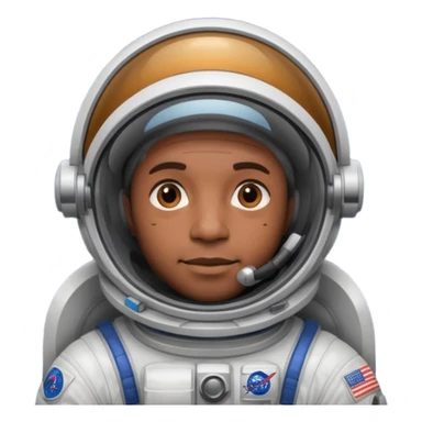 astranots without helmet black man sticker