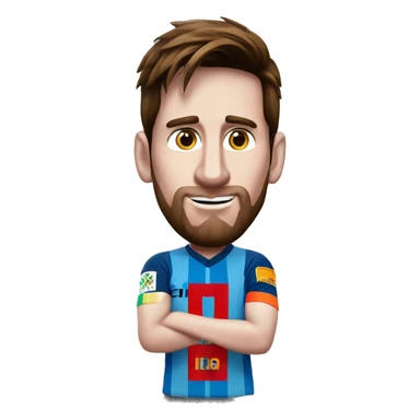 Messi con la mundial y una corona  sticker