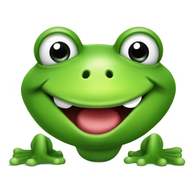 frog happy with chart profit increasing sticker