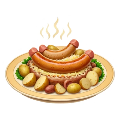 choucroute dans assiette sticker