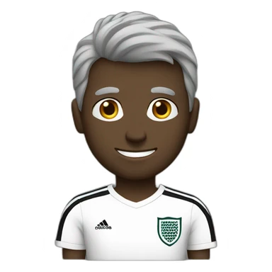 English soccer player black tshirt sticker