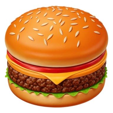 beef patty, raw, round, vivid red, dense compact, visible strands, domed top, clean edges, moist fresh, no garnish, herbs, plate, or extras, soft lighting, emoji scale sticker