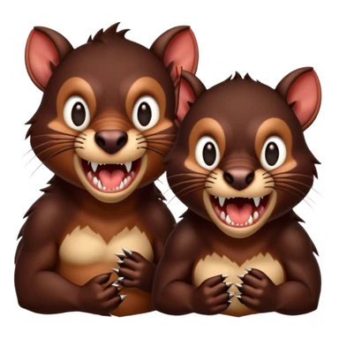 two headed tasmanian sticker