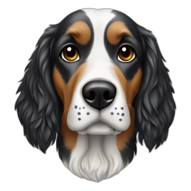 a dog setter anglais 3 colors sticker