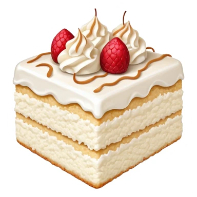 tres leche cake coconut topping no strawberry sticker
