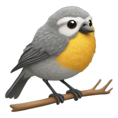 bird wearing a jumper sticker