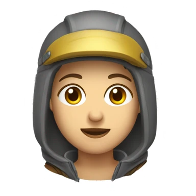 Calabera con casco de gerra y capucha sticker