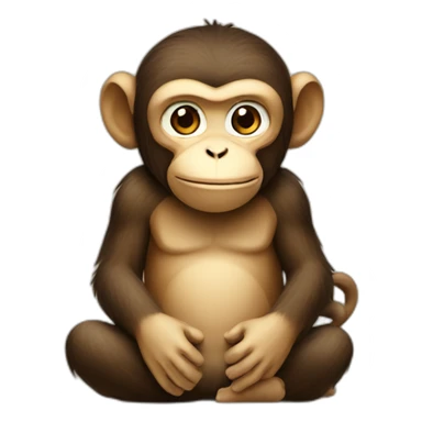 A Monkey Sitting on Japan sticker