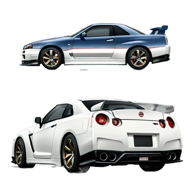 Nissan skyline GTR  sticker