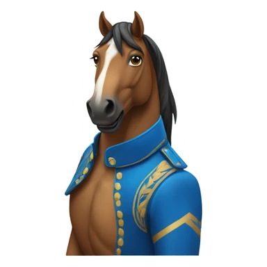 Blue Horse  sticker