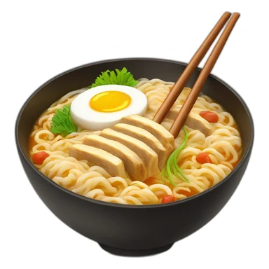 Best Ramen bowl with chopsticks  sticker