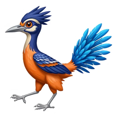 roadrunner colorful appears to be running sticker