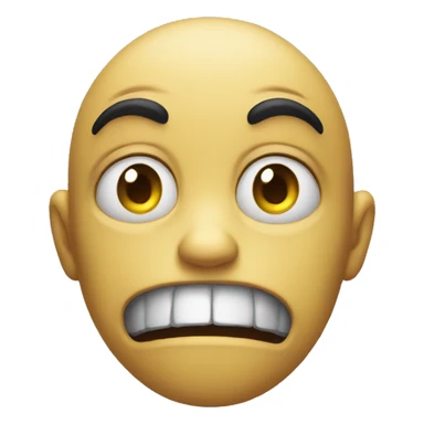 smiley fear and despair sticker