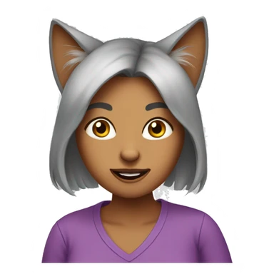 My wife as a cat sticker