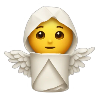 Angel made of burrito sticker