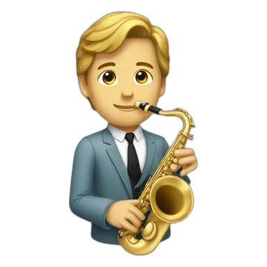 Joseph Smith jr playing the saxophone sticker