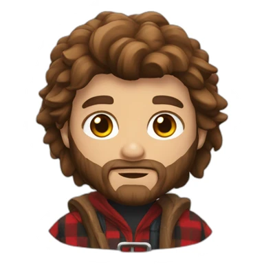 lumberjack in hogwarts robes sticker