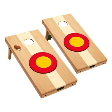 Cornhole emoji sticker