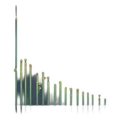 minimal bar graph showing data insights sticker