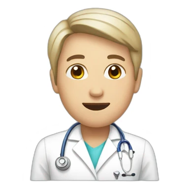 pacient in clinic sticker