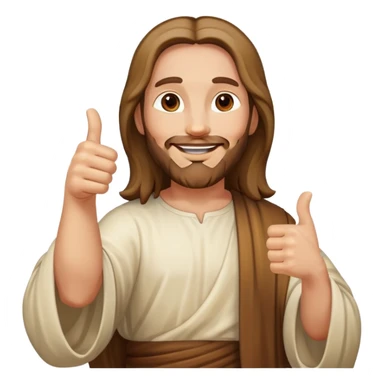jesus with the 👍  sticker