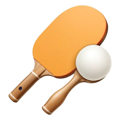 table tennis paddle and ball sticker