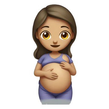 pregnant in labor sticker