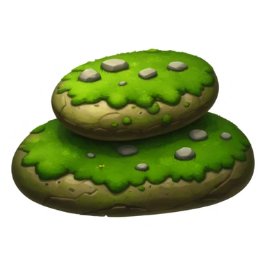 A patch of bright moss covering smooth forest stones.









































 sticker