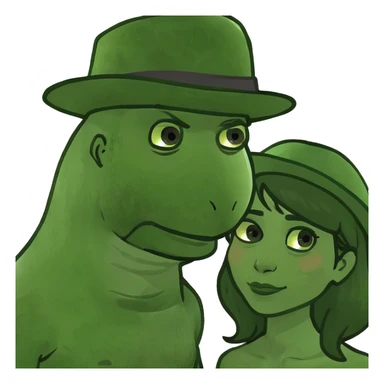 Homme qui fait un câlin à une femme  sticker