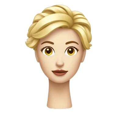 Femme mannequin parisienne à talons aiguille et cheveux long sticker