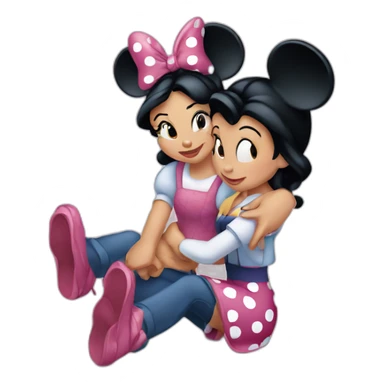 Minnie y Mickey disney sticker