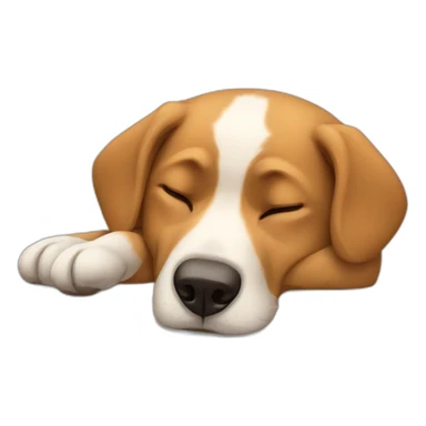 Dormir chien sticker