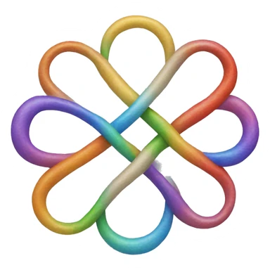 infinity symbol with a lot of different colours in the symbol; keep only 1 infinity symbol sticker
