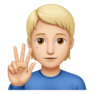 main signe hard rock mais avec juste le doigt annulaire plié sticker