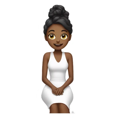 Girl getting manicure at salon sticker