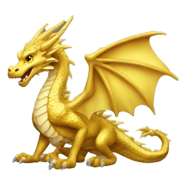 gold dragon sticker
