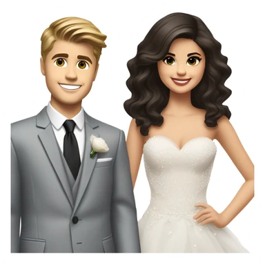 Justin Bieber married with Selena gomwz sticker