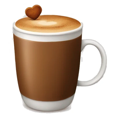 Coffee with cinnamon and little hearts around them sticker