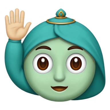 mavi yeşil ve turkuaz renk karışımlı bir kupa sticker