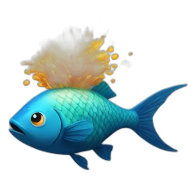 fish-explode sticker