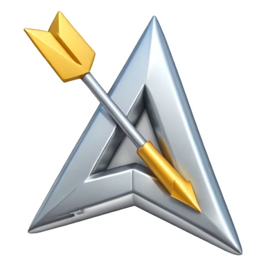 OG letters 3d emoji, arrow sticker