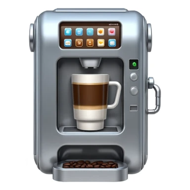 robot coffee vending machine sticker